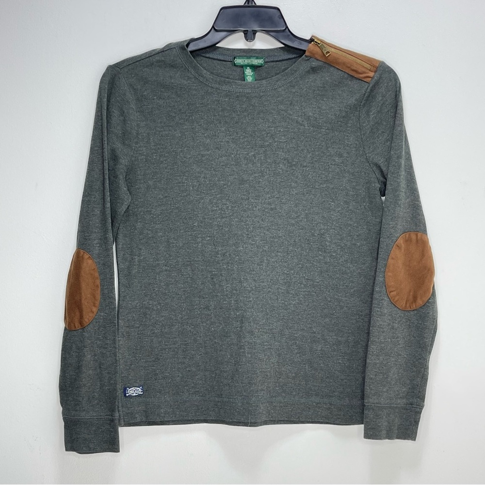 Lauren Jean Company Elbow patch long sleeve